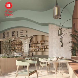 Étagères de boulangerie modernes et personnalisées, mobilier de boulangerie, vitrine à pâtisserie et à pain avec éclairage LED - Product Image 2