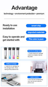 Goosam T9441 T9442 T9443 T944 Sac d'encre colorée pour imprimante Epson Workforce Pro WF-C5290/5790 WF-C5210/C5710 - Product Image 3