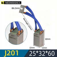Brosses en carbone graphite multi-spécifications D172 25x32x60/65mm, pièces de rechange anti-usure pour générateurs d'excitation de centrales hydroélectriques et cimenteries
