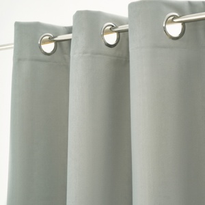 Wholesale Hot Sale Cheap Full <b>Blackout</b> Snow <b>Velvet</b> with Star Linen <b>Curtain</b> Fabric - Product Image 1