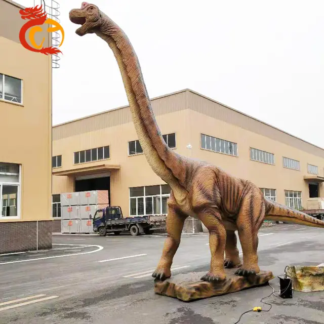 Model Dinosaurus Animatronik 3d Besar Taman Bermain Kustom Buatan