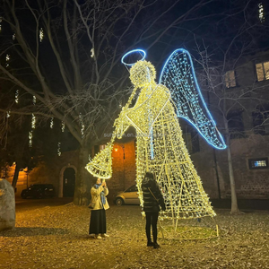 Décorations de Noël extérieures, motifs d'anges lumineux à LED - Product Image 5