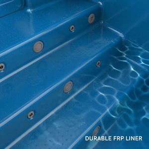 Piscine préfabriquée en fibre de verre de 20 pieds, prête pour l'expédition maritime, piscine hors sol pour l'exportation, utilisation en station balnéaire et dans les jardins - Product Image 4