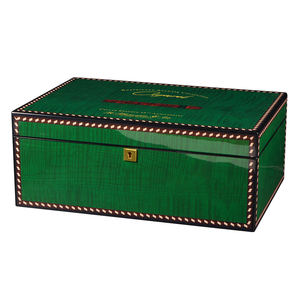 Caja de madera personalizada con tapa con bisagras Caja de madera Humidor de puros sólidos Caja de superficie brillante Humidor de cigarros de madera - Product Image 4