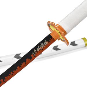 45cm Japonais Anime Demon Slayer Réel 440ss Cosplay Prop Nichirin Lame Kyojuro <span class=keywords><strong>Rengoku</strong></span> Petit <span class=keywords><strong>Katana</strong></span> pour Enfants - Product Image 5