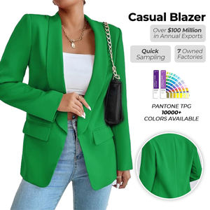 Vendita diretta <span class=keywords><strong>in</strong></span> fabbrica <span class=keywords><strong>Blazer</strong></span> da donna <span class=keywords><strong>Blazer</strong></span> stampato <span class=keywords><strong>in</strong></span> maglia di alta qualità da donna giacca da ufficio da donna - Product Image 5