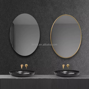 Vendita calda della fabbrica all'ingrosso moderno <span class=keywords><strong>50x70</strong></span> 60x90cm pista <span class=keywords><strong>specchio</strong></span> rotondo ovale decorazione della parete in alluminio <span class=keywords><strong>specchio</strong></span> del bagno - Product Image 2