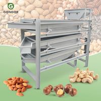 Machine de calibrage et de classification des amandes, noix de cajou, noyaux de noix et d'arachides, avec tamis vibrant pour noix et séparateur de graines de pin