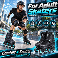 Patins à roulettes freestyle pour adultes, coque rigide, cadre en alliage d'aluminium, roues en PU, freeskate urbain, OEM, taille européenne 35-46