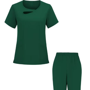 ชุดยูนิฟอร์มคอวีสำหรับใส่ทำงานในอาชีพและสถานที่ต่างๆดูแลง่าย - Product Image 1