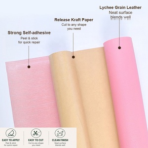 Tessuto in PVC autoadesivo goffrato antimuffa da 150 cm per divani, <span class=keywords><strong>auto</strong></span>, bagagli, moto, sedie, artigianato, riparazione sedili e <span class=keywords><strong>tappezzeria</strong></span> - Product Image 3