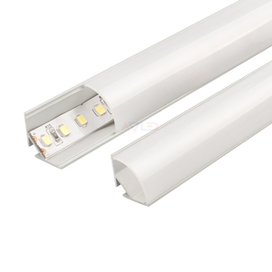 1M 16*16Mm V forme anodisation Led bande profil coin montage poudre enduit couverture 6063 T5 alliage extrusion profilés en aluminium - Product Image 5