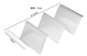 Soporte apilable de acero inoxidable para tacos, soporte para bandeja, soporte para tacos mexicanos para hornear - Product Image 2