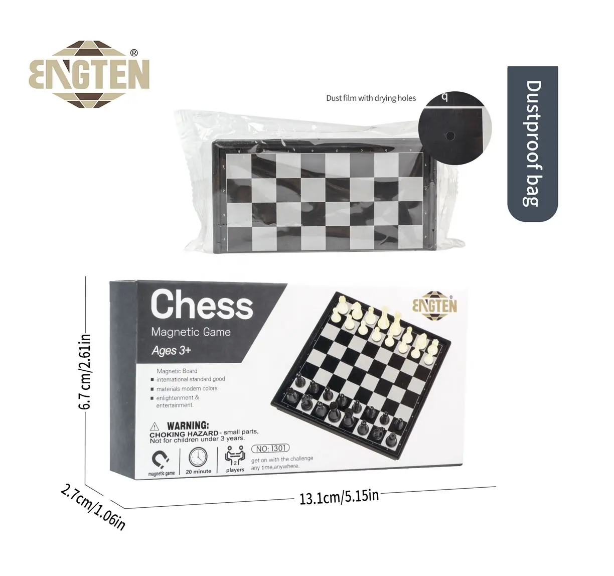 Fabricante internacional de xadrez jogo dobrado tabuleiro jogos de xadrez magnéticos