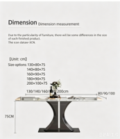 Table à manger luxueuse en pierre frittée carrée avec base incurvée en acier inoxydable bronze, motif marbre moderne et minimaliste, table de cuisine