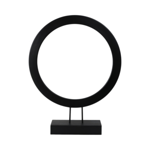 Anneau en bois, objet décoratif, sculpture moderne en métal pour la maison, le bureau, le salon, l'étagère, la salle de bain - Product Image 4