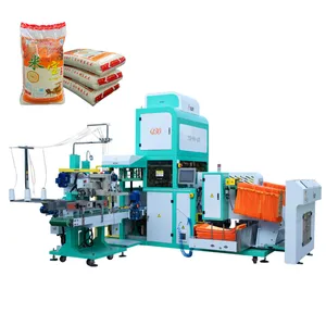 Fully Automatic Quantitative Rice Packing Machine PP Woven Bag Grain Filling Packaging For Peanut Seed 5kg-25kg Bagging Lineg