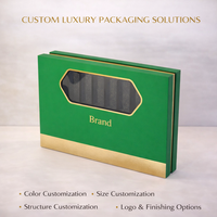 Boîte de base haut de gamme personnalisée avec couvercle couleur et fenêtre transparente en PVC |   Emballage cadeau écologique avec logo personnalisé en feuille d'aluminium pour compléments alimentaires