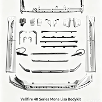Kit carrosserie ABS blanc 2024 pour conversion facelift Alphard Vellfire série 40, style OEM, ensemble de lèvres avec garantie d'un an