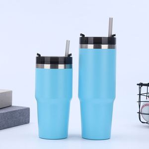 20oz Stainless Steel <b>Thermal</b> Travel Tumbler Vacuum Insulated Car <b>Mug</b> With Straw Reusable Coffee Water Drink Cup - Product Image 3