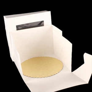 Popular and Common Use Recyclable Cake <b>Box</b> with Embossing and Separate Lid and <b>Box</b> - Product Image 5