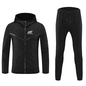 Conjuntos Deportivos de Felpa Técnica para Gimnasio y Fitness al por Mayor, Conjuntos de Dos Piezas a la Moda para Hombre, Traje de Jogging Personalizado para Hombre - Product Image 3