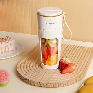 KONKA 340ml kablosuz tip-c şarj elektrikli meyve sıkacağı bardağı taşınabilir Mini Blender meyve karıştırıcılar sıkacağı şişe