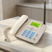 Téléphone fixe sans fil GSM pour la maison et le bureau, téléphone fixe pour personnes âgées avec radio FM, cartes SIM et câbles pour une utilisation à domicile