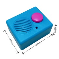 Boîte d'enregistrement de messages vocaux ou musicaux personnels de 180 secondes avec pile AAA remplaçable pour peluche