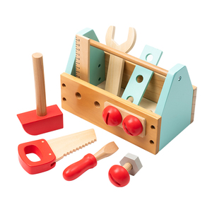 Commiki Chất Lượng Cao Trẻ Em Tùy Chỉnh Đầy Màu Sắc Hộp Công Cụ Giáo Dục Đồ Chơi Bằng Gỗ Tự Làm Công Cụ Xây Dựng Hộ Gia Đình Công Cụ Thiết Lập Hộp Đồ Chơi - Product Image 2