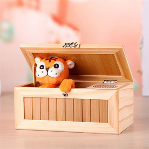 Caja Electrónica <span class=keywords><strong>de</strong></span> Madera Inútil, Divertido Tigre, Juguete Interactivo, Decoración <span class=keywords><strong>de</strong></span> Escritorio para Reducir el Estrés, Juguetes Antiestrés para Niños - Product Image 4