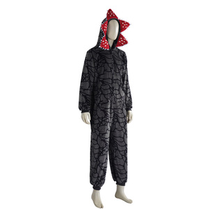 Pijamas Navideños con Diseño de Planta <span class=keywords><strong>Demogorgon</strong></span> - Mono para Adultos con Tela de Franela Acogedora, Mono Afelpado para Fiestas Navideñas - Product Image 3