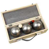 Boules de pétanque en acier inoxydable ZQURE, 3 boules, inox, pour sports de plein air, avec emballage