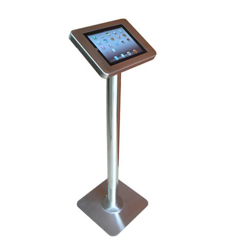 Steel Tablet Service Enclosure Station Window System Touchscreen Kiosk Interactive Screen Payment Card Self Checkout Kiosk Stand