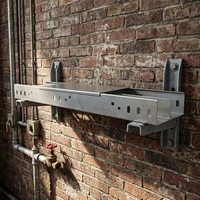 Promotion : Goulotte de câblage industrielle ventilée en acier galvanisé 50x50 100x50 100x100mm, gaine de plancher métallique à fentes pour câbles électriques