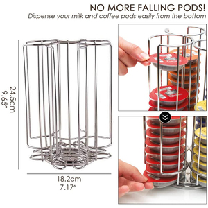 Porte-capsules <span class=keywords><strong>Tassimo</strong></span> rotatif flexible et pratique Lanejoy, outil de vaisselle, support de rangement pour capsules de café - Product Image 5