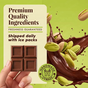 Dubai Chocolate Bar Pistacho Deluxe con Pistacho y Kataifi Relleno Knafeh Postre Gourmet Medio Oriente Treat - Product Image 4