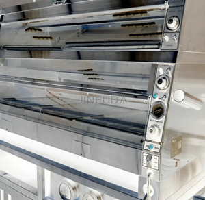 Vetrina Riscaldante per Alimenti Commerciale da 1,2m a Doppio Strato con Apertura Frontale e Posteriore per Fast Food e Negozi di Hamburger - Product Image 3