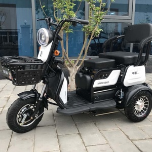 Tricycle électrique 800W, petit scooter familial, trois places, carrosserie ouverte réglable - Product Image 3