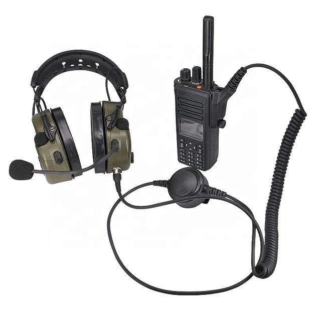 ETMY DP3600 DP4800 Dp4801e Surveillance Walkie Talkie Headset Radio Noise Cancelling Helmet Headphone Wired In-ear Headphones