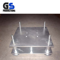 Truss d'éclairage extérieur en aluminium, boîte à robinet, 12 pouces x 12 pouces, truss carré droit