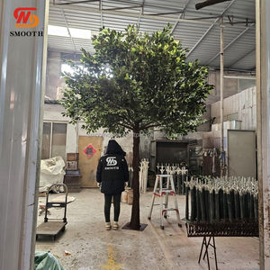 พรมดอกไม้ประดิษฐ์สำหรับตกแต่งงานแต่งงานในร่ม ต้นไม้สีเขียว ขนาด 1.8-2.4 เมตร ดอกไม้ประดิษฐ์ผสมกุหลาบผ้าไหม - Product Image 1