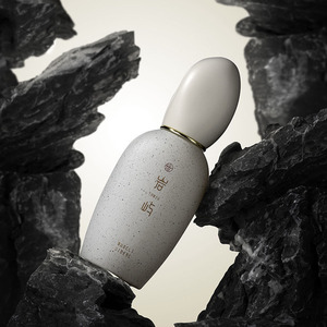 Envase de Vidrio con Diseño de Piedra para Cuidado Facial de 1oz/30ml, Botella con Bomba para Sérum de 50ml, 100ml, 120ml, Envase Cosmético para Loción Corporal - Product Image 3