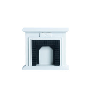 ห้องนั่งเล่นคลาสสิก1:12เฟอร์นิเจอร์เตาผิงสีขาวขนาดเล็กสำหรับบ้านตุ๊กตาของเล่นแบบทำมือโมเดลไม้สำหรับเด็ก - Product Image 5