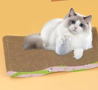 Nouveau design 2025 : Jouet griffoir pour chat en carton ondulé, jouets interactifs pour animaux de compagnie, fournisseur de planches à griffer pour chats.