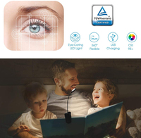 Lampe de bureau LED à clip LOHAS moderne, portable, alimentée par courant alternatif, 5 températures de couleur, à intensité variable, protection des yeux, rechargeable par USB, éclairage doux pour l'étude et le travail