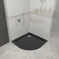 Receveur de douche rond personnalisé Exceed Casserole de douche imperméable au design moderne avec résine acrylique marbrée pour les salles de bains des hôtels