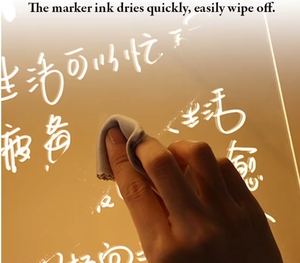 Bán buôn tùy chỉnh bằng văn bản Hội Đồng Quản Trị <span class=keywords><strong>LED</strong></span> tin nhắn lưu ý ban Đêm ánh sáng với bút và chủ - Product Image 6