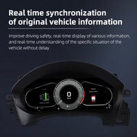 Tableau de bord numérique universel Carplay pour voiture, groupe d'instruments numériques pour Porsche Macan 14-25