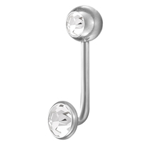 G23 Titanium Christina Vertical Hood Piercings CZ Sexy Vagina Genital Piercing VCH Piercings Jewelry Sexy Body Jewelry